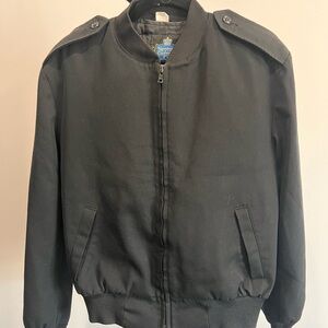 Vintage Black Bomber Jacket